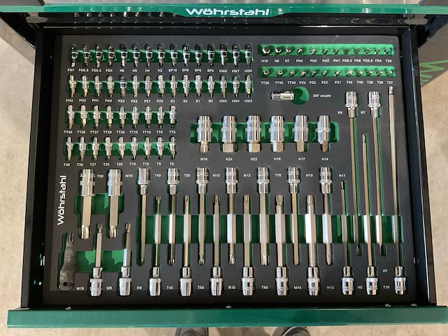 2025 wöhrstahl deutschland 7/7 gereedschapswagen gevuld - afbeelding 13 van  19