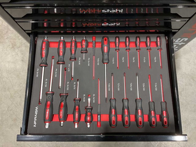 2025 wöhrstahl deutschland 7/7 gereedschapswagen gevuld - afbeelding 15 van  17