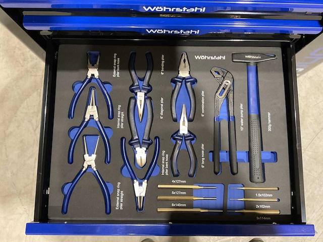 2025 wöhrstahl deutschland 7/7 gereedschapswagen gevuld - afbeelding 14 van  17