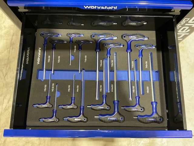 2025 wöhrstahl deutschland 7/7 gereedschapswagen gevuld - afbeelding 16 van  17
