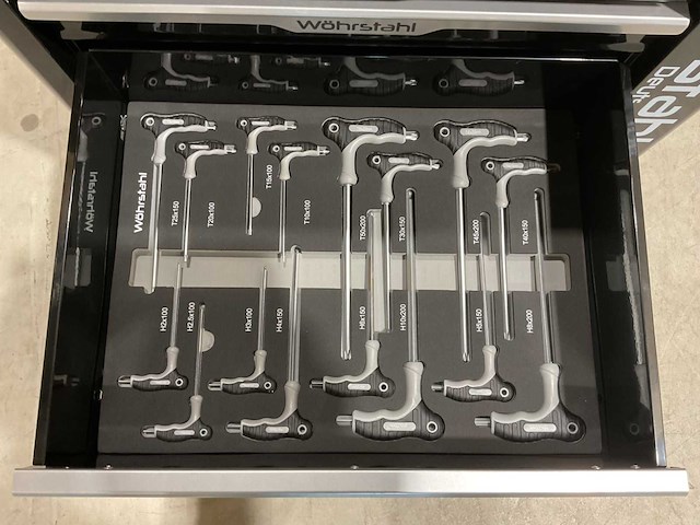 2025 wöhrstahl deutschland 7/7 gereedschapswagen gevuld - afbeelding 8 van  17