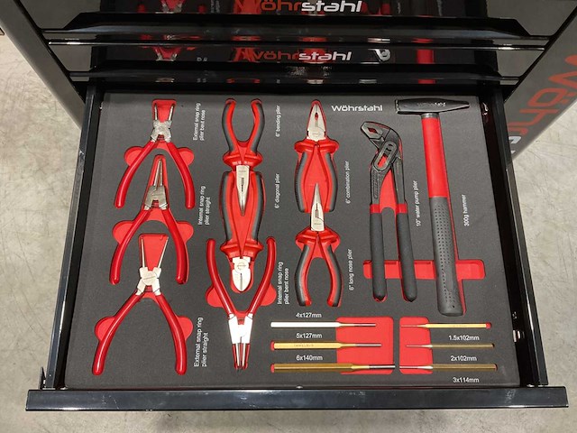 2025 wöhrstahl deutschland 7/7 gereedschapswagen gevuld - afbeelding 6 van  17