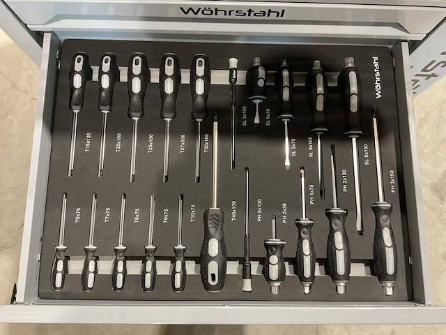 2025 wöhrstahl deutschland 7/7 gereedschapswagen gevuld - afbeelding 7 van  17