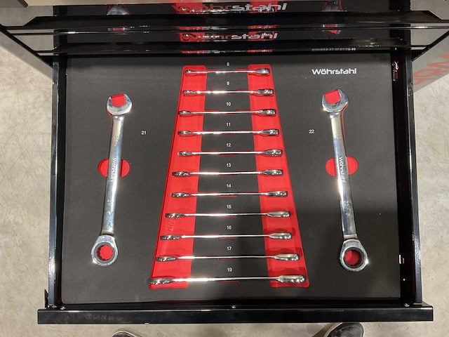 2025 wöhrstahl deutschland 7/7 gereedschapswagen gevuld - afbeelding 5 van  17