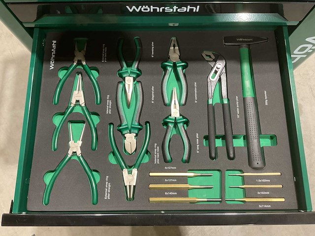 2025 wöhrstahl deutschland 7/7 gereedschapswagen gevuld - afbeelding 7 van  17