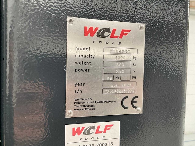 2025 wolf tools wl240ng hefbrug - afbeelding 6 van  9