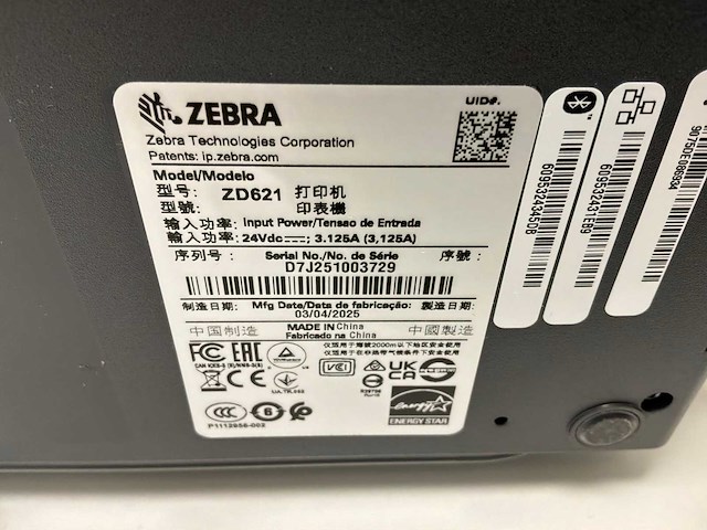 2025 zebra zd621 labeller (2x) - afbeelding 2 van  4