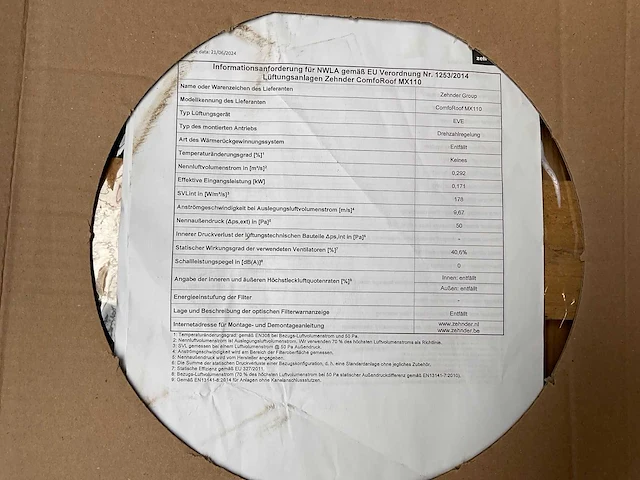 2025 zehnder comforoof mx110 dakventilator - afbeelding 2 van  3