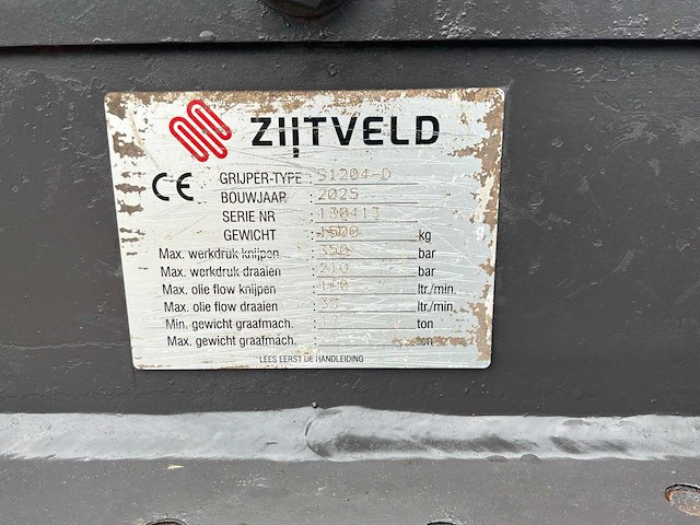 2025 zijtveld s1204-d sorteergrijper - afbeelding 2 van  10