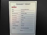2025 zobo zb-kf11 infrarood heater ongebruikt - afbeelding 10 van  19