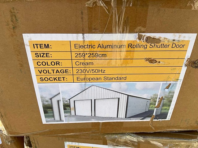 2026 - aluminium roldeur elektrisch (2x) - afbeelding 3 van  3