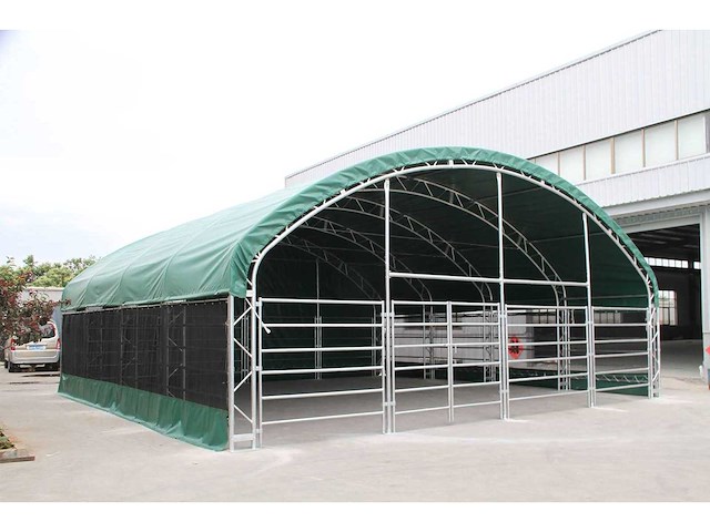 2026 - easy-going - (10x10x4,5 meter) - army green - dierenverblijf / shelter 10 meter - afbeelding 4 van  7