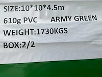 2026 - easy-going - (10x10x4,5 meter) - army green - dierenverblijf / shelter 10 meter - afbeelding 8 van  17