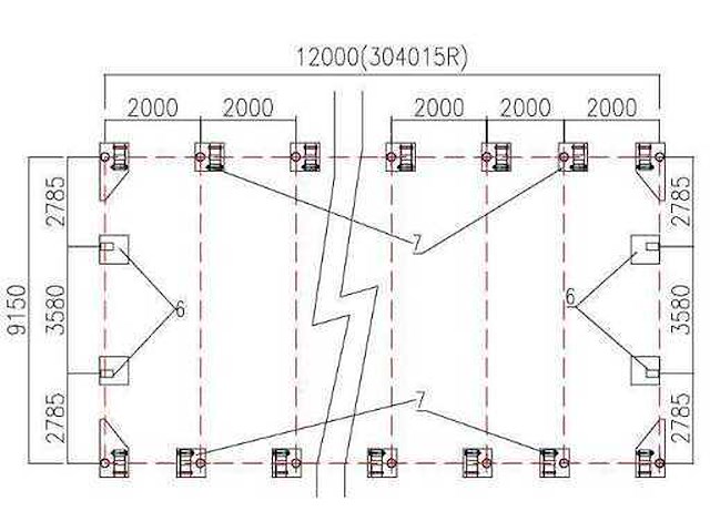 2026 - easy-going - (12x9,15x4,50 meter) - garage tent / opslag shelter 304015r - afbeelding 10 van  11