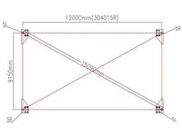 2026 - easy-going - (12x9,15x4,50 meter) - garage tent / opslag shelter 304015r - afbeelding 9 van  11