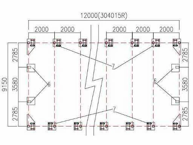 2026 - easy-going - (12x9,15x4,50 meter) - garage tent / opslag shelter 304015r - afbeelding 10 van  11