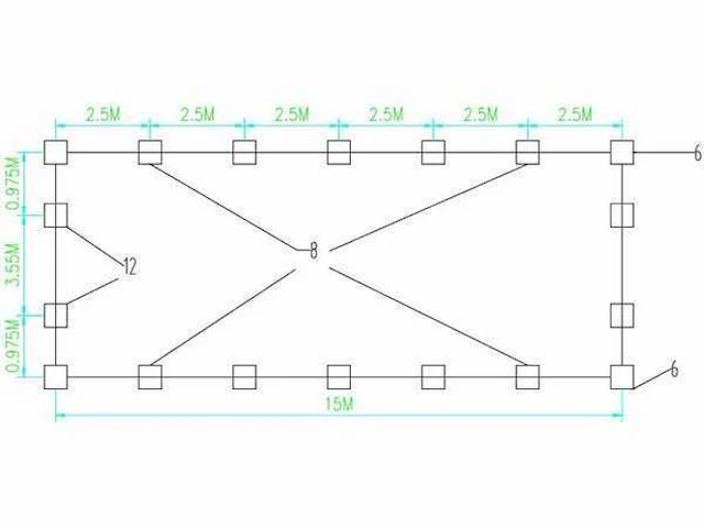 2026 - easy-going - (15,0x5,50x5,30 meter) - garage / tent / opslag shelter 185017p - afbeelding 14 van  15
