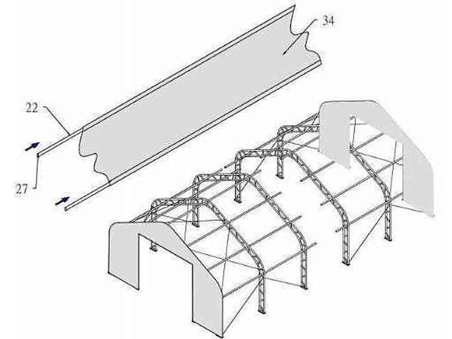 2026 - easy-going - (15,25x10,0x5,20 meter) - garage / tent / opslag shelter 335017dp - afbeelding 3 van  7