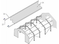 2026 - easy-going - (15,25x10,0x5,20 meter) - garage / tent / opslag shelter 335017dp - afbeelding 3 van  7