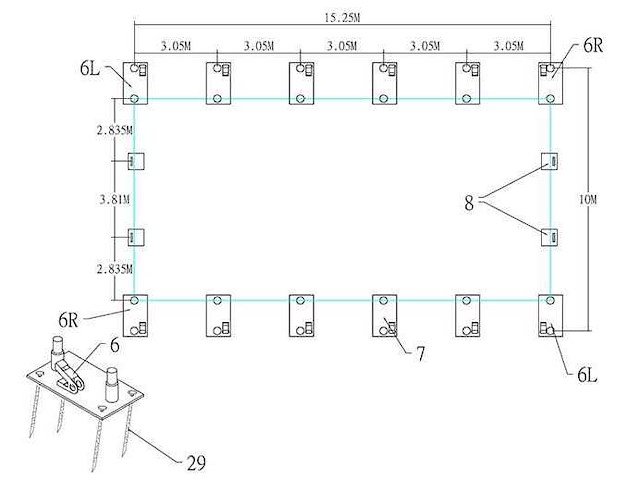 2026 - easy-going - (15,25x10,0x5,20 meter) - garage / tent / opslag shelter 335017dp - afbeelding 5 van  7