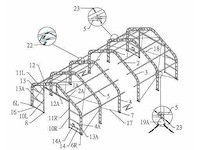 2026 - easy-going - (15,25x10,0x5,20 meter) - garage / tent / opslag shelter 335017dp - afbeelding 4 van  7