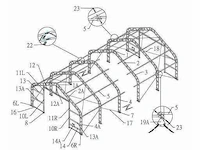 2026 - easy-going - (15,25x10,0x5,20 meter) - garage / tent / opslag shelter 335017dp - afbeelding 4 van  7