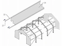 2026 - easy-going - (15,25x10,0x5,20 meter) - garage / tent / opslag shelter 335017dp - afbeelding 3 van  7