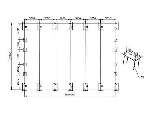 2026 - easy-going - (18,30x12,20x6,40 meter) - garage / tent / opslag shelter 406021dp - afbeelding 3 van  13