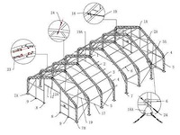 2026 - easy-going - (18,30x12,20x6,40 meter) - garage / tent / opslag shelter 406021dp - afbeelding 9 van  13