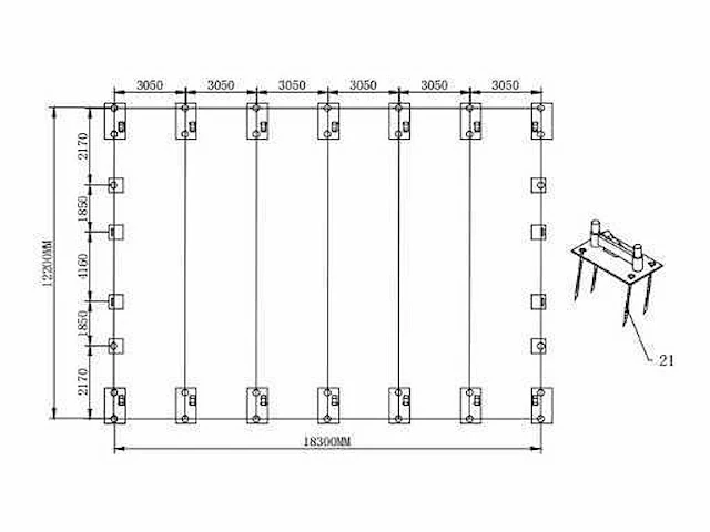 2026 - easy-going - (18,30x12,20x6,40 meter) - garage / tent / opslag shelter 406021dp - afbeelding 3 van  13