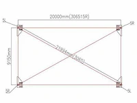 2026 - easy-going - 20x9,15x4,50 meter - garage tent / opslag shelter 306515r - afbeelding 12 van  12