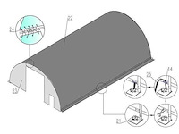 2026 - easy-going - 20x9,15x4,50 meter - garage tent / opslag shelter 306515r - afbeelding 6 van  7
