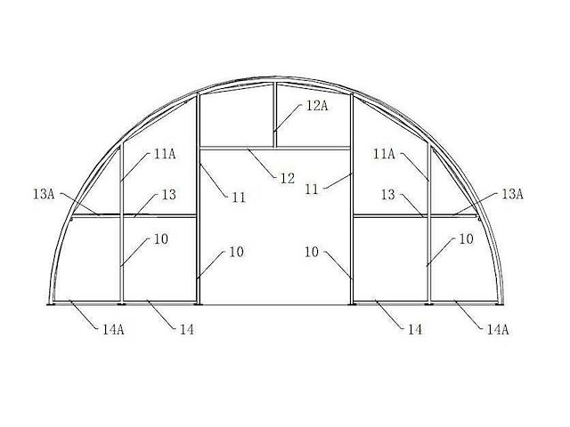 2026 - easy-going - (24x12,20x6,10 meter) - nood tent / opslag shelter 408020r - afbeelding 5 van  26