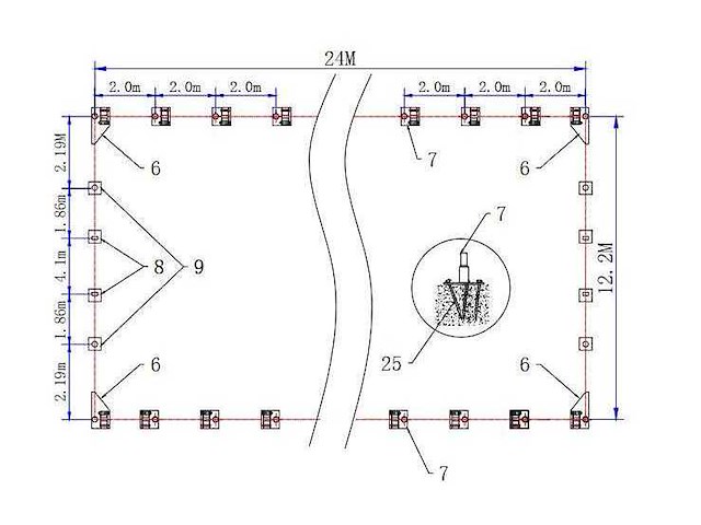 2026 - easy-going - (24x12,20x6,10 meter) - nood tent / opslag shelter 408020r - afbeelding 3 van  24