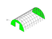 2026 - easy-going - (24x12,20x6,10 meter) - nood tent / opslag shelter 408020r - afbeelding 7 van  24