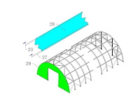 2026 - easy-going - (24x12,20x6,10 meter) - nood tent / opslag shelter 408020r - afbeelding 8 van  24