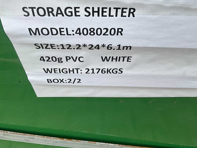 2026 - easy-going - (24x12,20x6,10 meter) - nood tent / opslag shelter 408020r - afbeelding 16 van  24