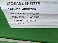 2026 - easy-going - (24x12,20x6,10 meter) - nood tent / opslag shelter 408020r - afbeelding 16 van  24