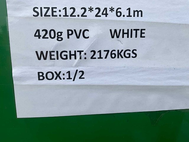 2026 - easy-going - (24x12,20x6,10 meter) - nood tent / opslag shelter 408020r - afbeelding 18 van  24