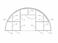 2026 - easy-going - (24x12,20x6,10 meter) - nood tent / opslag shelter 408020r - afbeelding 5 van  26