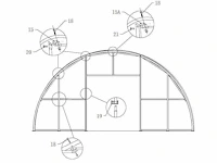 2026 - easy-going - (24x12,20x6,10 meter) - nood tent / opslag shelter 408020r - afbeelding 6 van  26