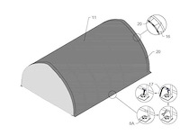 2026 - easy-going - (6,10x6,10x3,65 meter) - garage / tent / opslag shelter p202012r - afbeelding 9 van  18