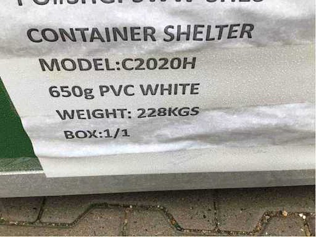 2026 - easy-going - (6x6x2 meter) - shelter overkapping / tent tussen 2 containers c2020h - afbeelding 14 van  18