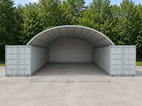 2026 - easy-going - (6x6x2 meter) - shelter overkapping / tent tussen 2 containers c2040h - afbeelding 1 van  10