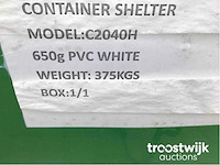 2026 - easy-going - (6x6x2 meter) - shelter overkapping / tent tussen 2 containers c2040h - afbeelding 1 van  10