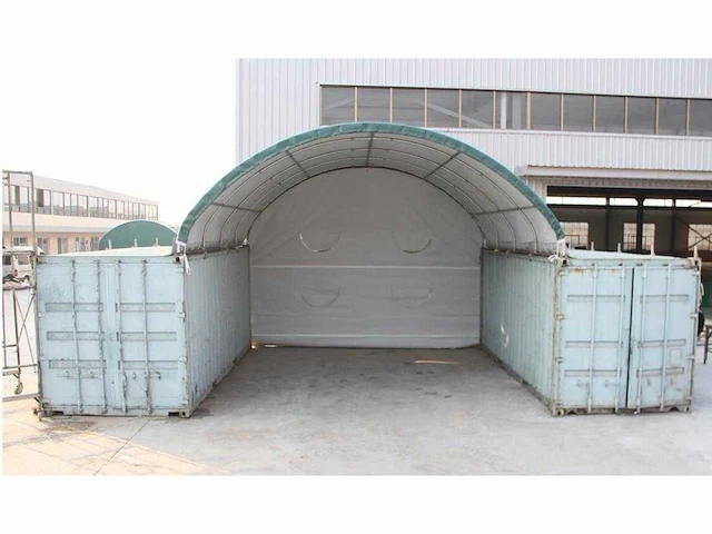 2026 - easy-going - (6x6x2 meter) - shelter overkapping / tent tussen 2 containers c2040h - afbeelding 19 van  19