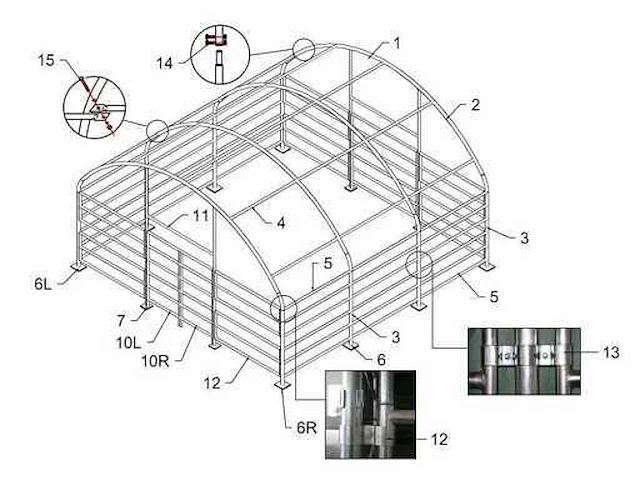 2026 - easy-going - (6x6x3,7 meter) - dierenverblijf / shelter 6 meter - afbeelding 4 van  14