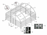 2026 - easy-going - (6x6x3,7 meter) - dierenverblijf / shelter 6 meter - afbeelding 13 van  14