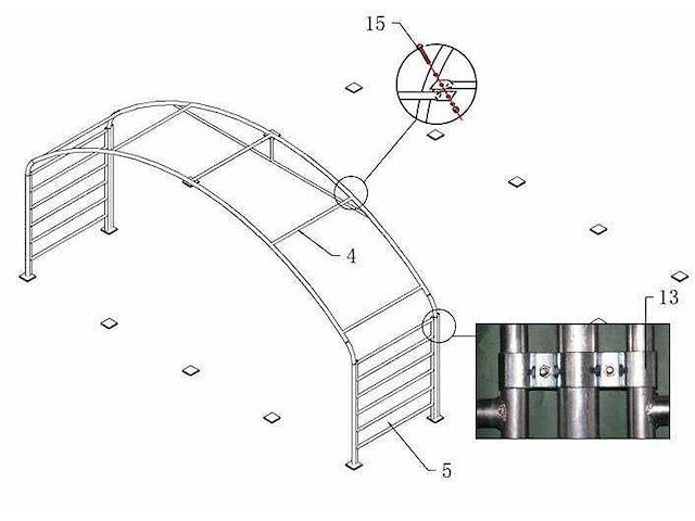 2026 - easy-going - (8x8x4 meter) - army green - dierenverblijf / shelter 8 meter - afbeelding 2 van  23