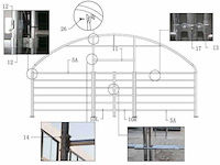 2026 - easy-going - (8x8x4 meter) - army green - dierenverblijf / shelter 8 meter - afbeelding 3 van  23